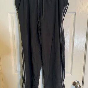 Athletic Works Dark Gray/Black Joggers with White Stripes